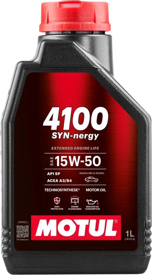 MOTUL 4100 SYN-nergy 15W-50 Engine Oil