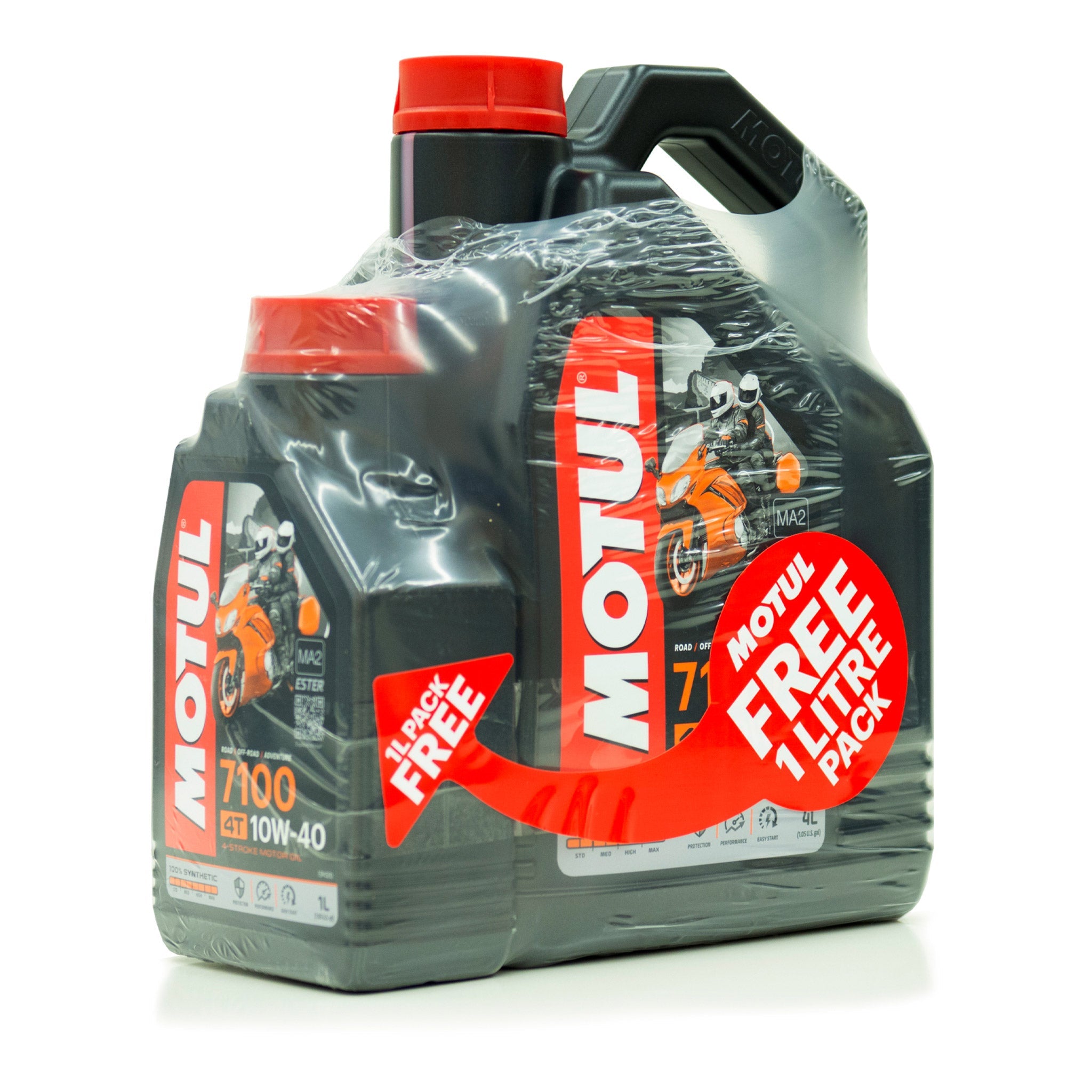 motul 7100 10w-40 4t engine oil 5 Litres (4L + 1L)