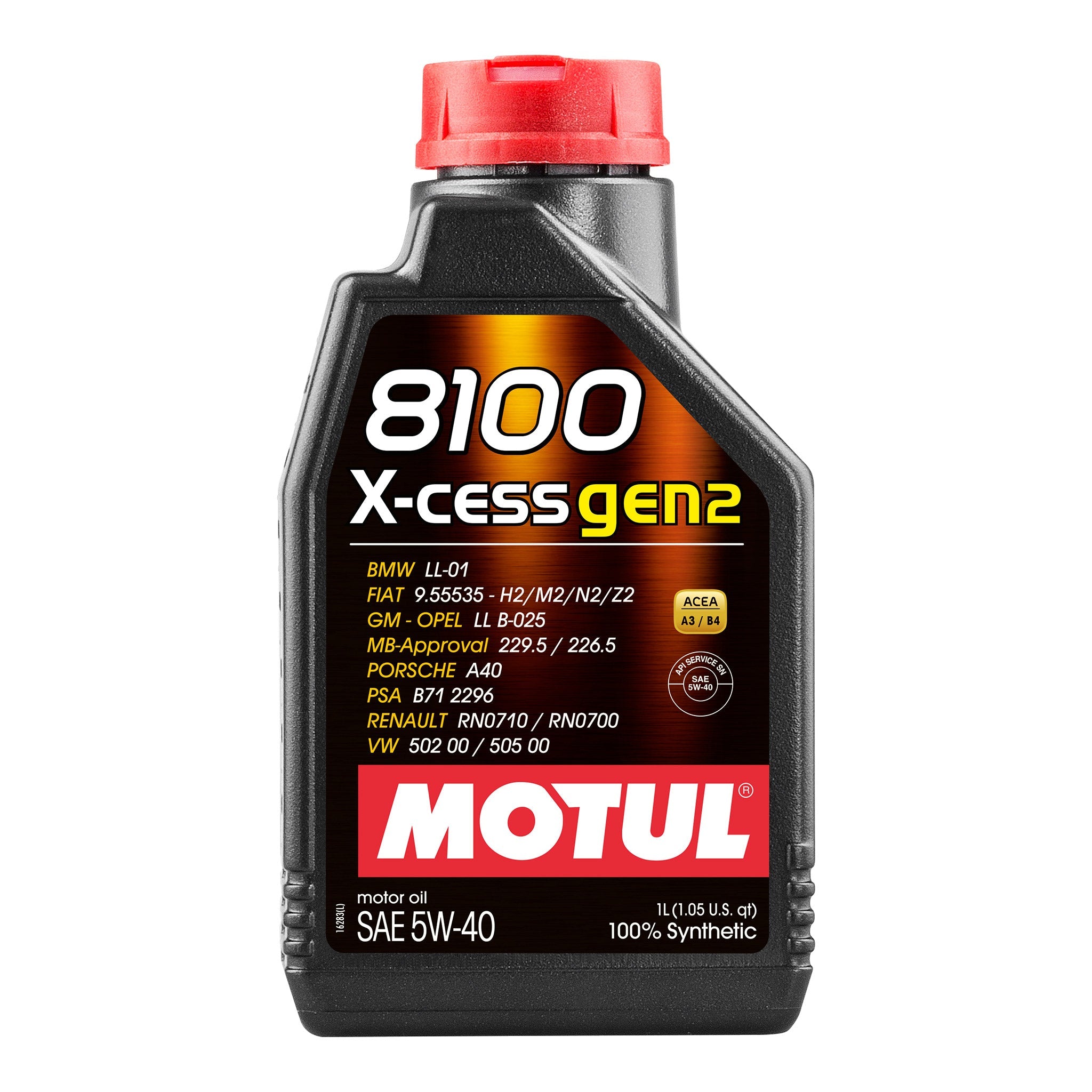 motul 8100 x-cess gen2 5w-40 engine oil 1 Litre