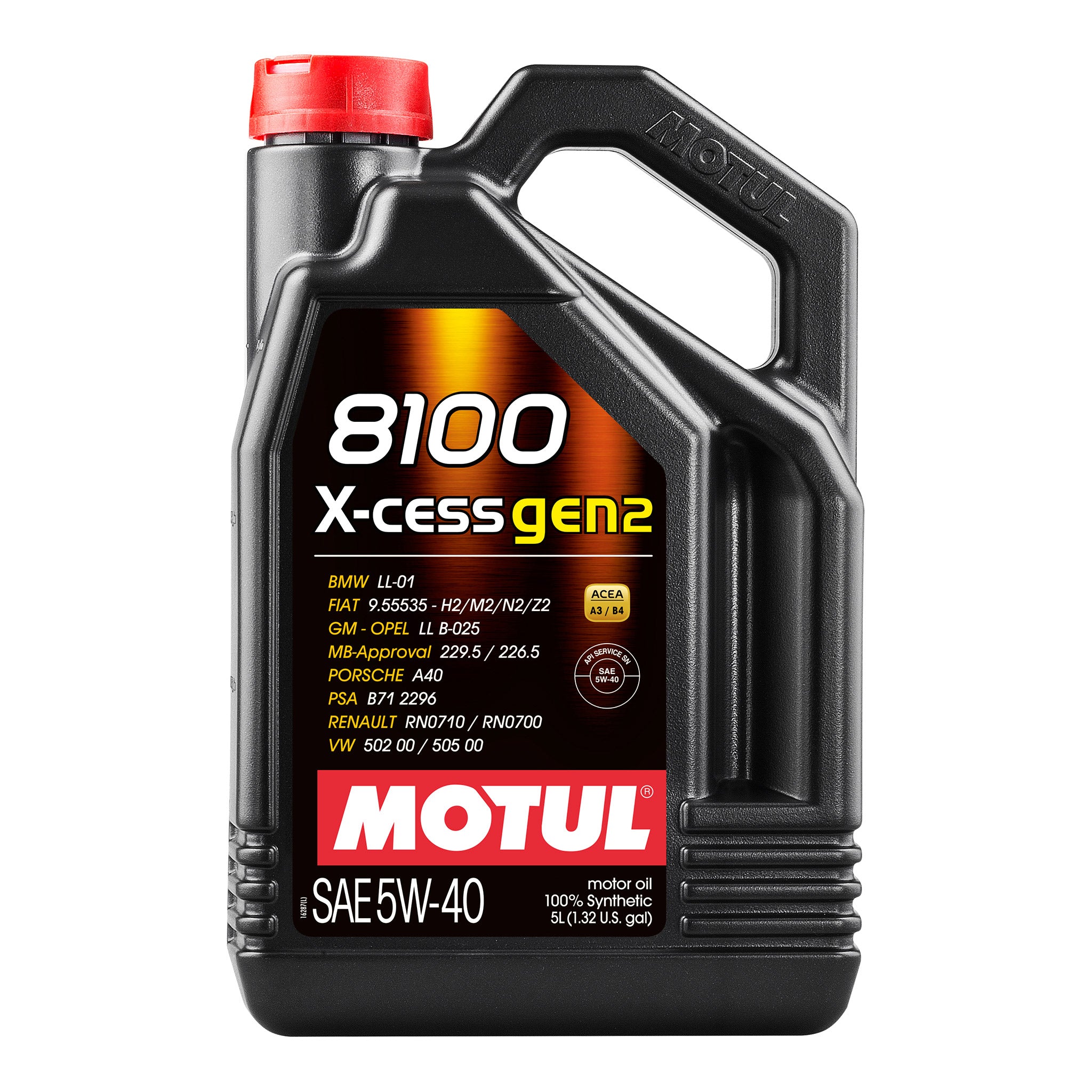motul 8100 x-cess gen2 5w-40 engine oil 5 Litres