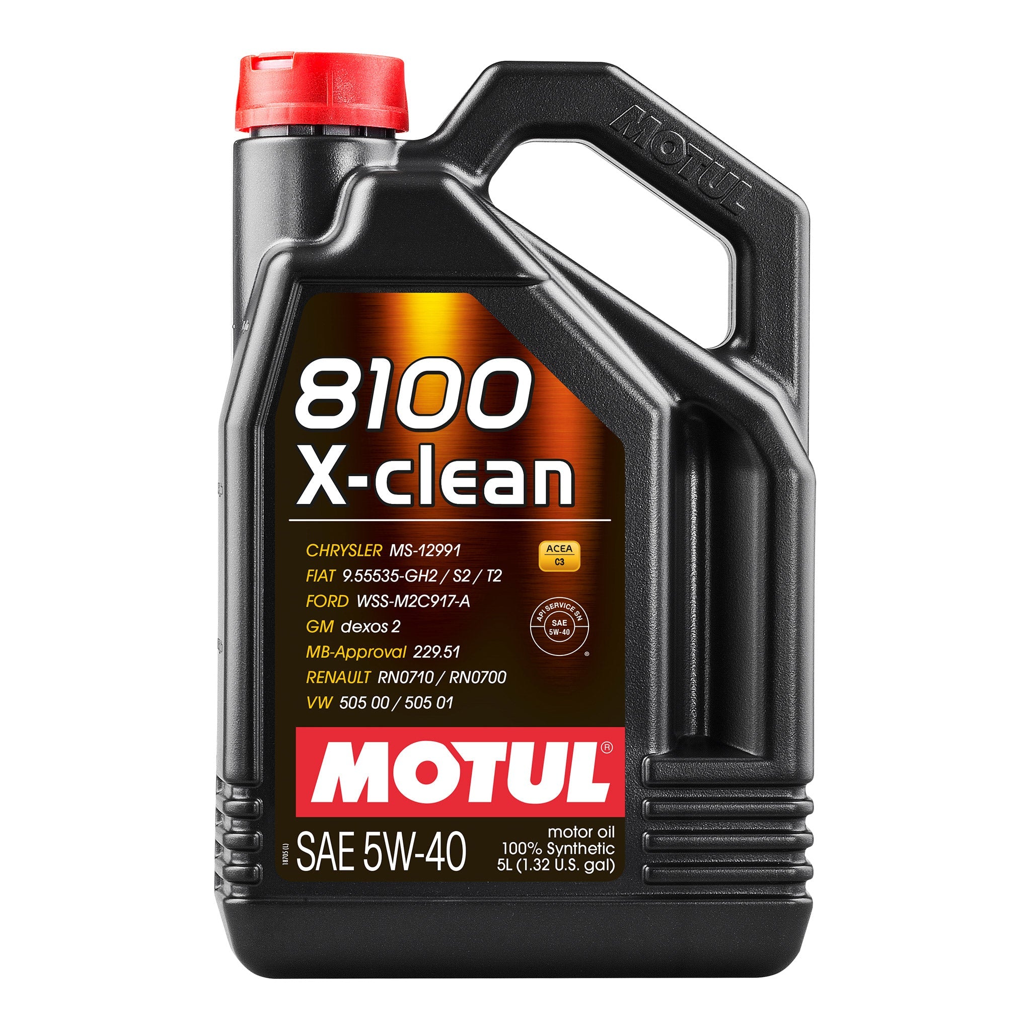 motul 8100 x-clean 5w-40 engine oil 5 Litres
