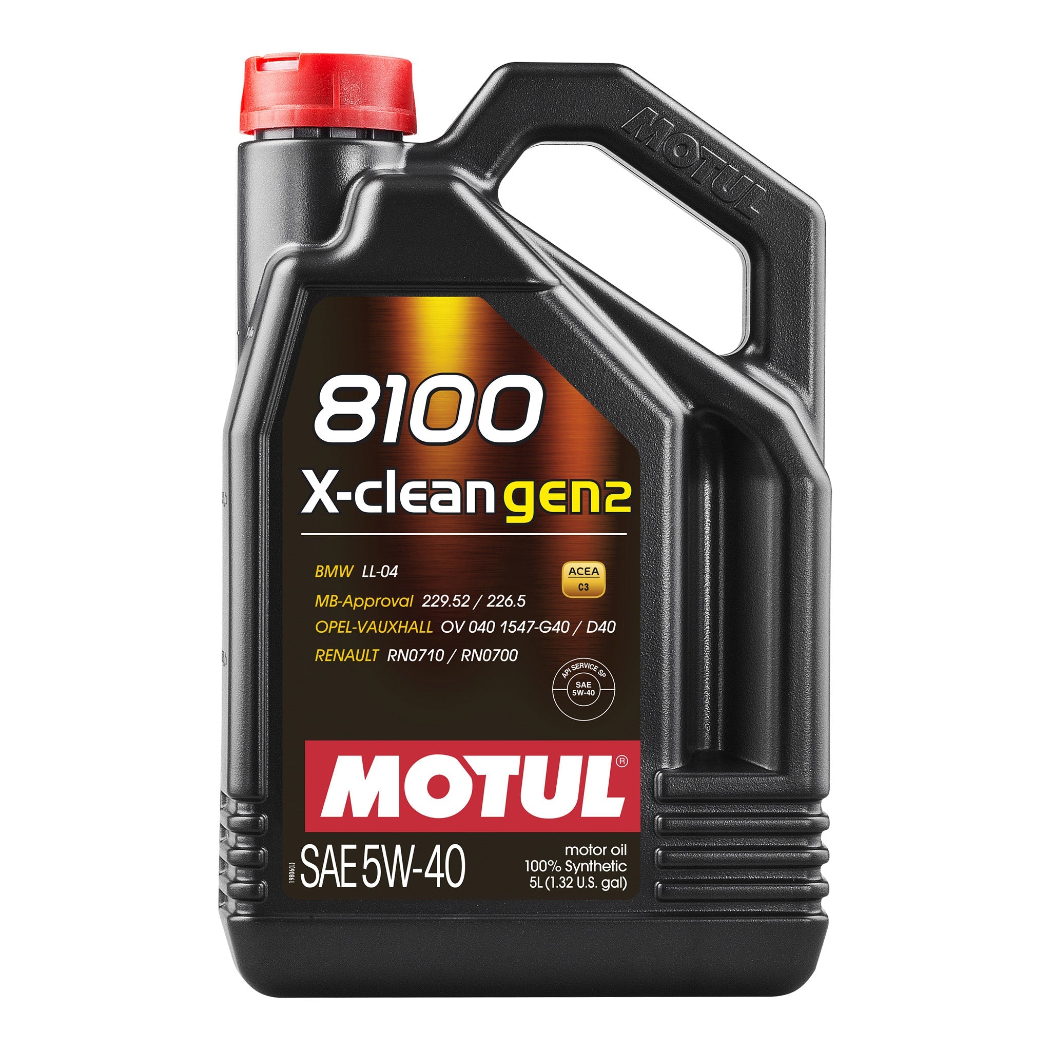 motul 8100 x-clean gen2 5w-40 engine oil 5 Litres