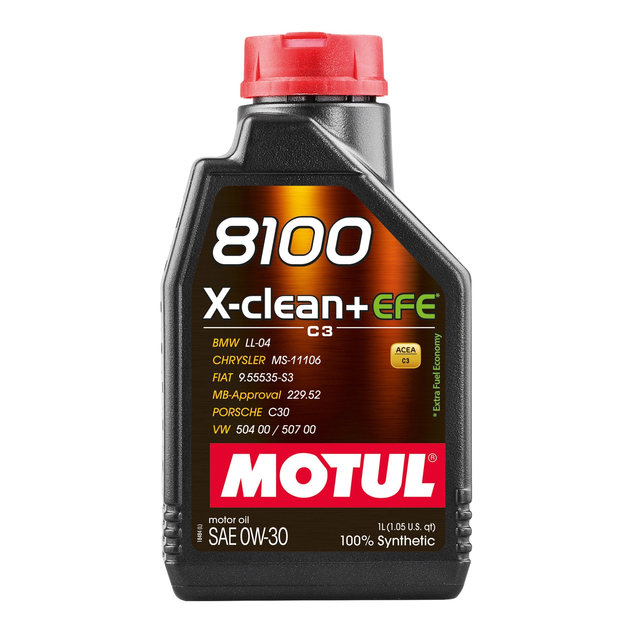 motul 8100 x-clean + efe 0w-30 engine oil 1 Litre