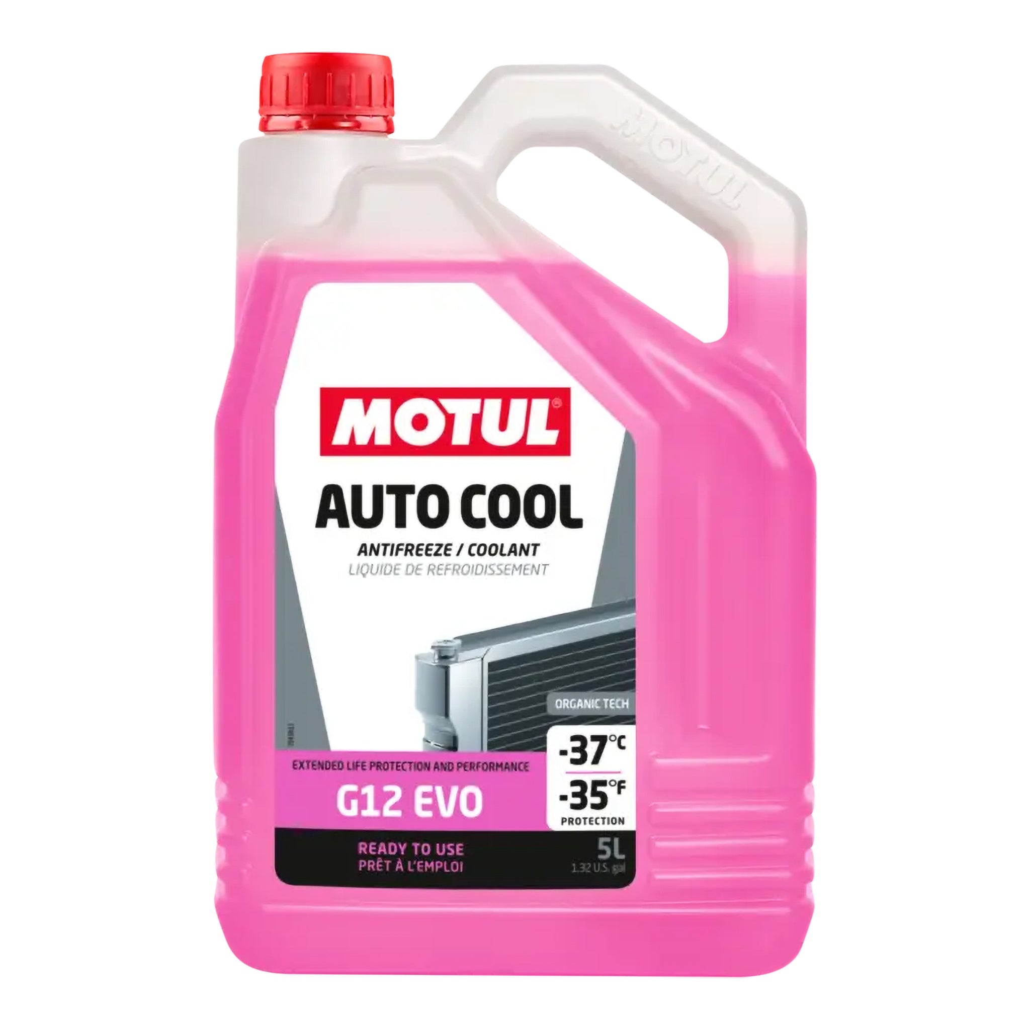 MOTUL AUTO COOL G12 EVO -37°C Ready to Use Antifreeze Coolant