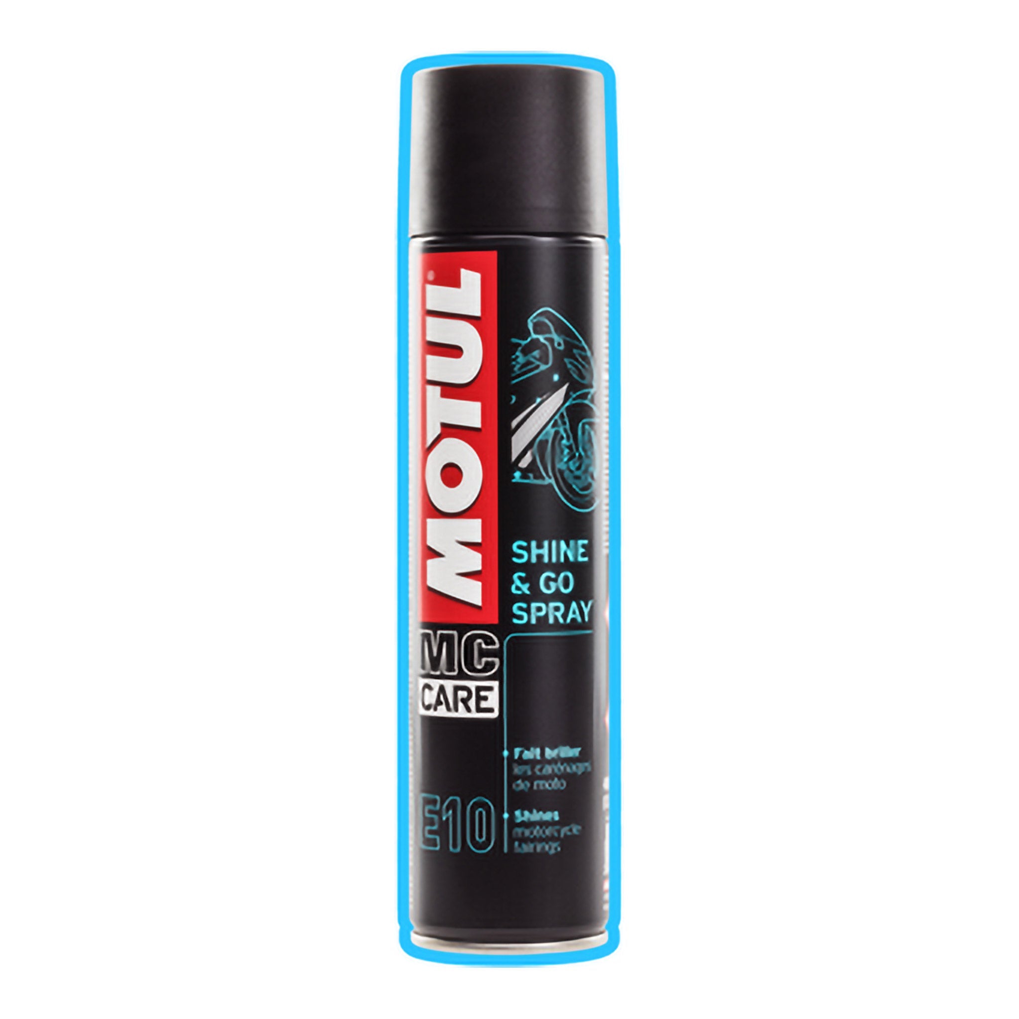 motul mc care e10 shine & go spray motorcycle polish 400ml Aerosol