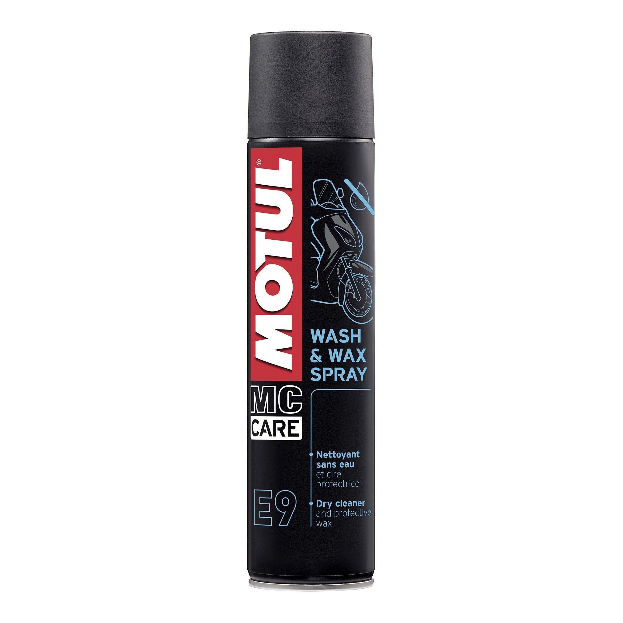 motul mc care e9 wash & wax dry cleaner spray 400ml Aerosol